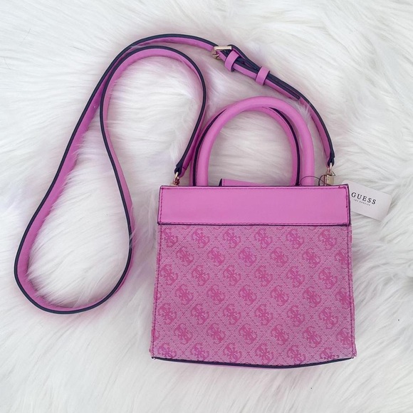 Vivid Rose GUESS Kasinta Mini Tote Bag 💞 - Picture 3 of 5